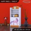 Regál Happy RN02 - jednorožec (Barva bílá, Otevírání dvířek pravé)