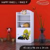 Regál Happy RN02 - bagr (Barva bílá, Otevírání dvířek pravé)