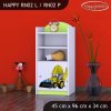 Regál Happy RN02 - bagr (Barva bílá, Otevírání dvířek pravé)