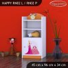 Regál Happy RN02 - princezna se zámkem (Barva bílá, Otevírání dvířek pravé)