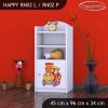 Regál Happy RN02 - lokomotiva (Barva bílá, Otevírání dvířek pravé)