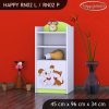 Regál Happy RN02 - pejsek a kočička (Barva bílá, Otevírání dvířek pravé)