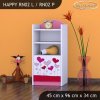 Regál Happy RN02 - srdíčka (Barva bílá, Otevírání dvířek pravé)
