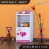 Regál Happy RN02 - padající srdce (Barva bílá, Otevírání dvířek pravé)