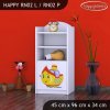 Regál Happy RN02 - loď (Barva bílá, Otevírání dvířek pravé)