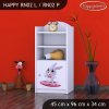 Regál Happy RN02 - super zajíček (Barva bílá, Otevírání dvířek pravé)