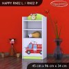 Regál Happy RN02 - hasičské auto (Barva bílá, Otevírání dvířek pravé)
