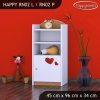 Regál Happy RN02 - začarovaný domeček (Barva bílá, Otevírání dvířek pravé)