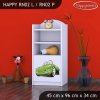Regál Happy RN02 - zelené auto (Barva bílá, Otevírání dvířek pravé)