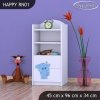 Regál Happy RN01 - modrý slon (Barva bílá)