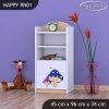 Regál Happy RN01 -růžový hříbeček (Barva bílá)