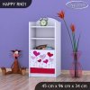 Regál Happy RN01 - srdíčka (Barva bílá)