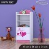 Regál Happy RN01 - padající srdce (Barva bílá)