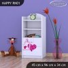Regál Happy RN01 - padající srdce (Barva bílá)