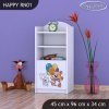Regál Happy RN01 - šťastný medvídek (Barva bílá)