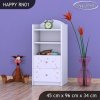 Regál Happy RN01 - zamilovaní králíčci (Barva bílá)