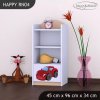 Regál Happy RN04 - pohádkové auto (Barva bílá)