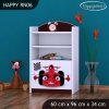 Regál Happy RN06 - auto s vlajkou (Barva bílá)