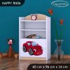 Regál Happy RN06 - pohádkové auto (Barva bílá)