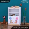 Regál Happy RN06 - medvídci s balónky (Barva bílá)