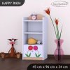 Regál Happy RN04 -dva květy (Barva bílá)