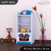 Regál Happy RN04 - ferrari (Barva bílá)