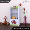 Regál Happy RN04 - barevný želvík (Barva bílá)