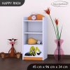 Regál Happy RN04 - bagr (Barva bílá)