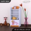 Regál Happy RN04 - princezna a jednorožec (Barva bílá)