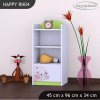 Regál Happy RN04 - medvídek v autě (Barva bílá)