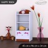 Regál Happy RN04 - medvídek s mašlí (Barva bílá)