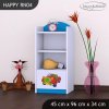 Regál Happy RN04 - medvídek v červeném autě (Barva bílá)