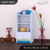 Regál Happy RN04 - modrý medvídek (Barva bílá)
