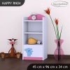 Regál Happy RN04 - modrý slon (Barva bílá)