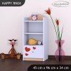 Regál Happy RN04 - včelka se srdcem (Barva bílá)