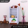Regál Happy RN04 - růžový hříbeček (Barva bílá)