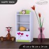 Regál Happy RN04 - srdíčka (Barva bílá)