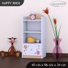 Regál Happy RN04 - srdce z květů (Barva bílá)