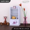 Regál Happy RN04 - slimák (Barva bílá)