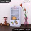 Regál Happy RN04 - šťastný medvídek (Barva bílá)