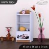 Regál Happy RN04 -  formule (Barva bílá)