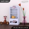 Regál Happy RN04 -  formule (Barva bílá)