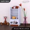 Regál Happy RN04 -  formule (Barva bílá)