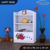 Regál Happy RN08 - barevný želvík (Barva bílá)