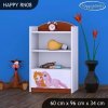 Regál Happy RN08 - princezna a jednorožec (Barva bílá)