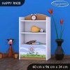 Regál Happy RN08 - motýl s květinou (Barva bílá)
