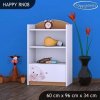Regál Happy RN08 - medvídek v autě (Barva bílá)