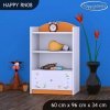 Regál Happy RN08 - medvídek s kyticí (Barva bílá)
