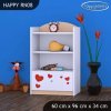 Regál Happy RN08 - včelka se srdcem (Barva bílá)