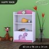 Regál Happy RN08 - růžový pony (Barva bílá)